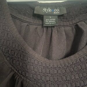 Style & Co. Classic Black Tank Top